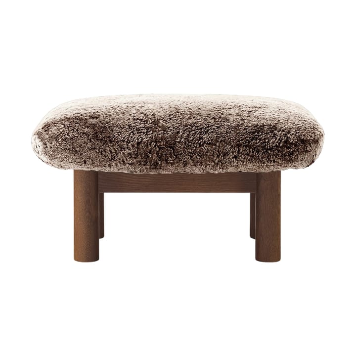 Poggiapiedi Brasilia, Dark oak-Sahara sheepskin curly Audo Copenhagen