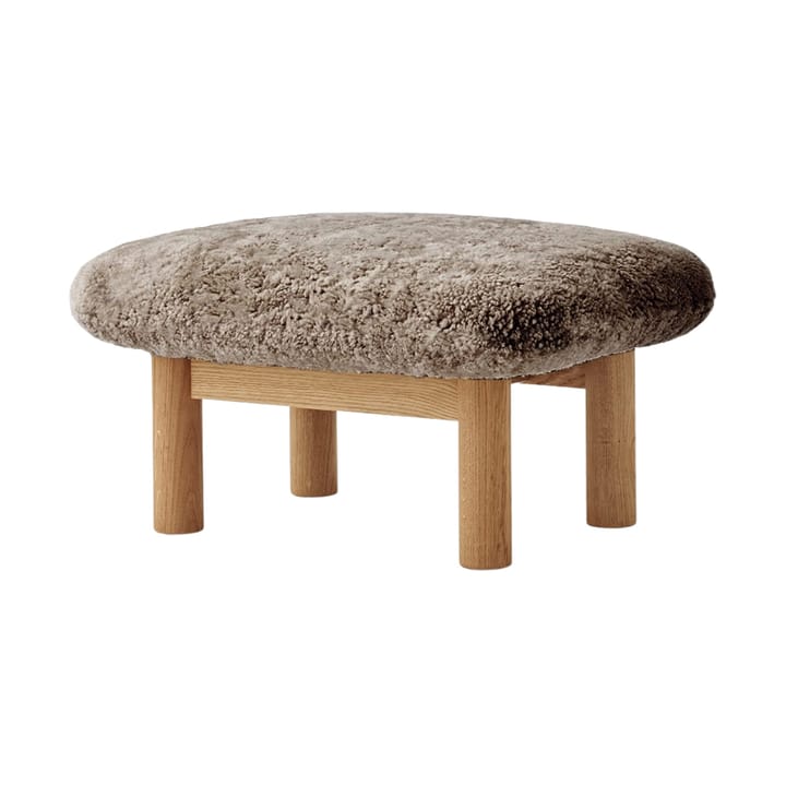 Poggiapiedi Brasilia - Natural oak-Sahara sheepskin curly - Audo Copenhagen