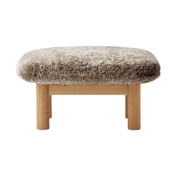 Poggiapiedi Brasilia - Natural oak-Sahara sheepskin curly - Audo Copenhagen