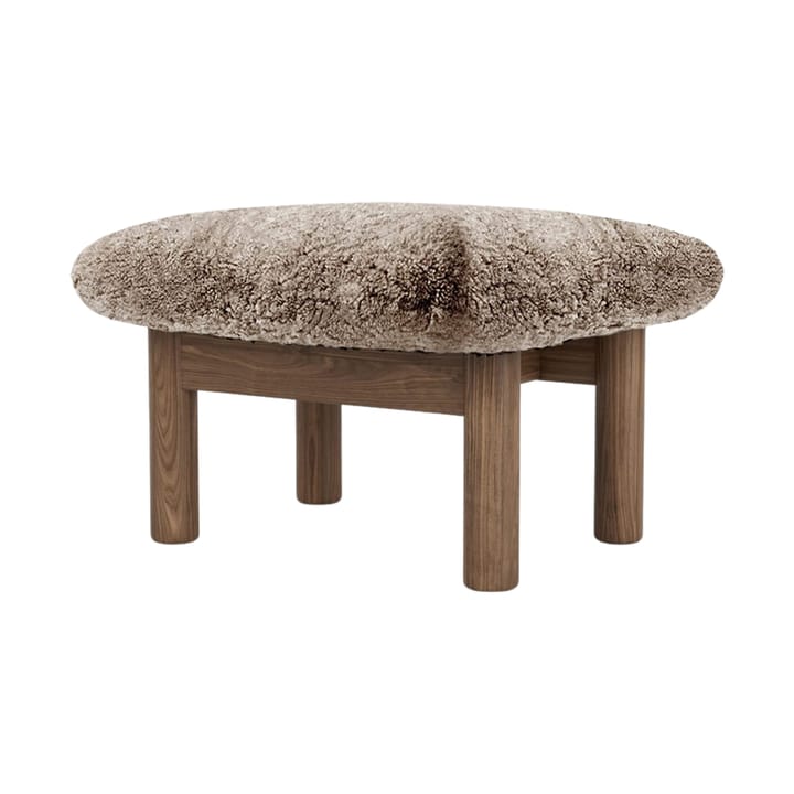 Poggiapiedi Brasilia, Walnut-Sahara sheepskin curly Audo Copenhagen