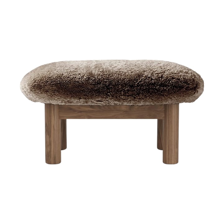 Poggiapiedi Brasilia, Walnut-Sahara sheepskin curly Audo Copenhagen