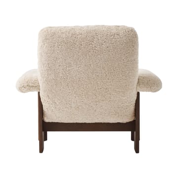 Poltrona Brasilia - Dark oak-Nature sheepskin curly - Audo Copenhagen