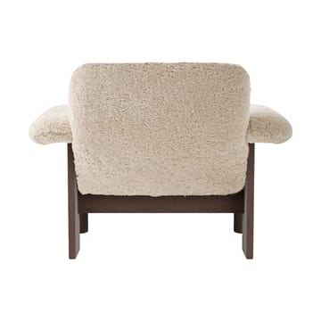 Poltrona Brasilia low back - Dark oak-Nature sheepskin curly - Audo Copenhagen