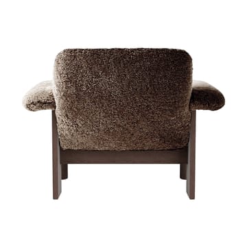 Poltrona Brasilia low back - Dark oak-Sahara sheepskin curly - Audo Copenhagen