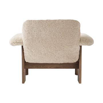 Poltrona Brasilia low back - Walnut-Nature sheepskin curly - Audo Copenhagen