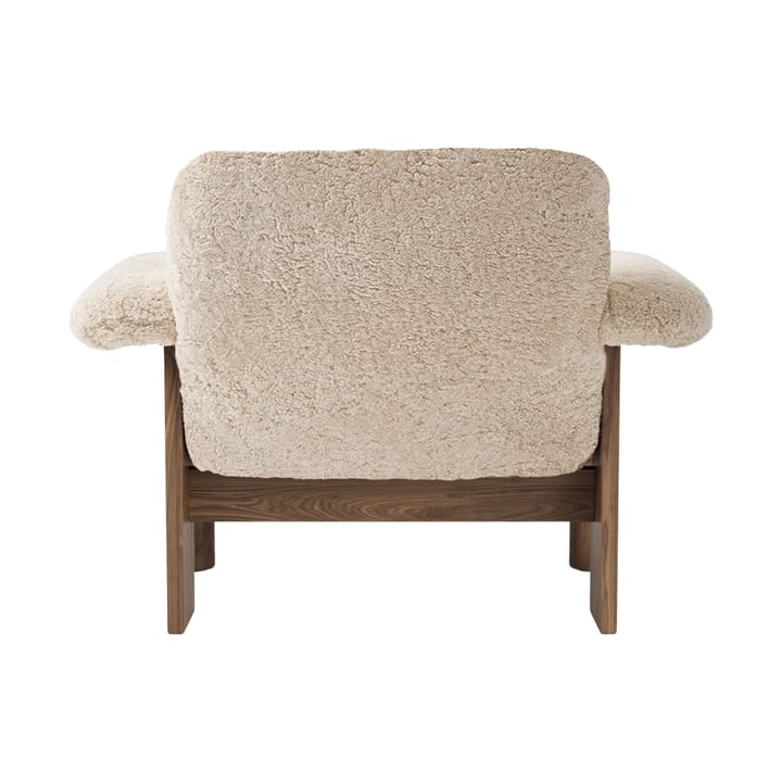 Poltrona Brasilia low back, Walnut-Nature sheepskin curly Audo Copenhagen