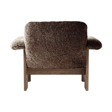 Poltrona Brasilia low back - Walnut-Sahara sheepskin curly - Audo Copenhagen