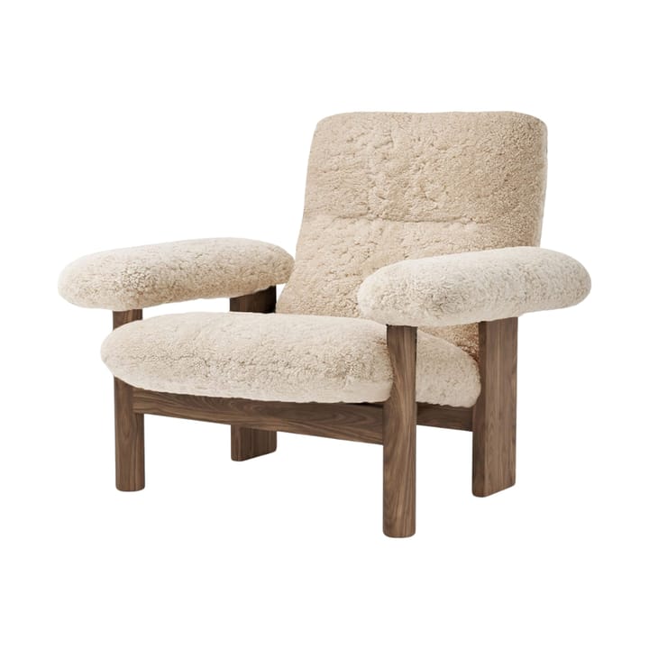 Poltrona Brasilia - Walnut-Nature sheepskin curly - Audo Copenhagen