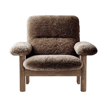 Poltrona Brasilia - Walnut-Sahara sheepskin curly - Audo Copenhagen