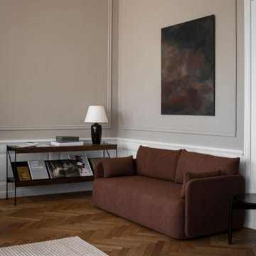 Scaffalatura Zet - rovere tinto nero, 1x4, base in acciaio nero - Audo Copenhagen