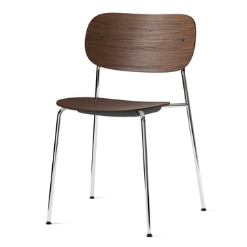 Sedia con gambe cromate Co - rovere mordente scuro  - Audo Copenhagen