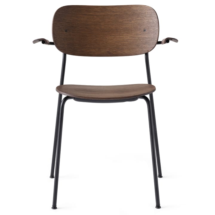 Sedia da tavolo Co Chair con braccioli, Rovere tinto nero Audo Copenhagen