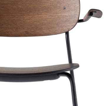 Sedia da tavolo Co Chair con braccioli - Rovere tinto nero - Audo Copenhagen