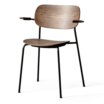 Sedia da tavolo Co Chair con braccioli - Rovere tinto nero - Audo Copenhagen