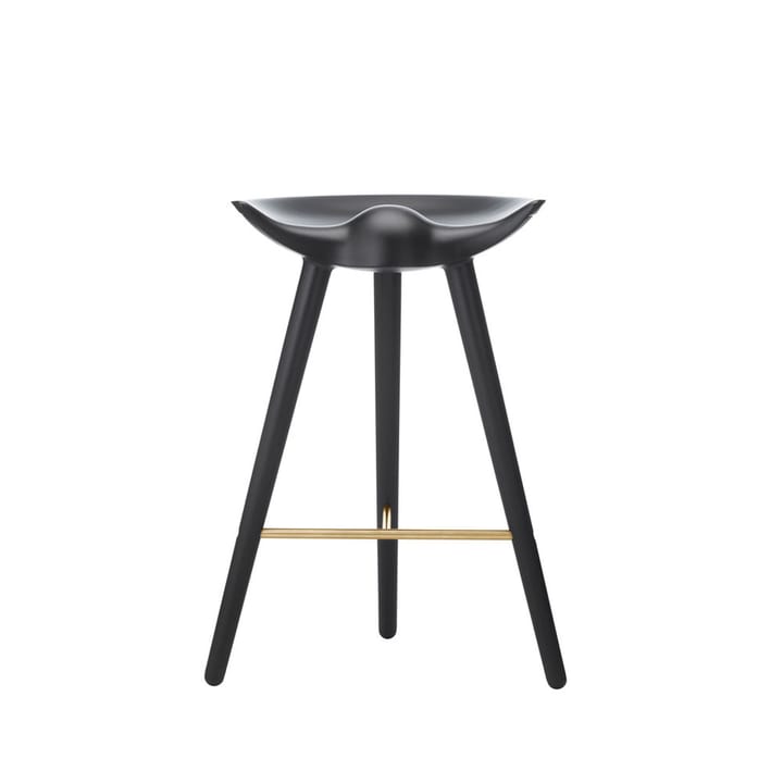 Sgabello da bar ML 42 - faggio macchiato nero, ottone - Audo Copenhagen