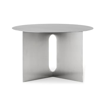 Tavolino Androgyne Ø63 cm - Brushed steel - Audo Copenhagen