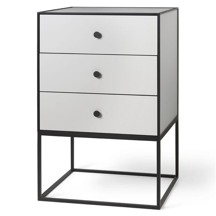 Tavolino con due cassetti Frame 42, grigio chiaro Audo Copenhagen