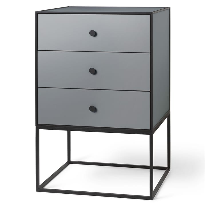 Tavolino con due cassetti Frame 42 - grigio scuro - Audo Copenhagen