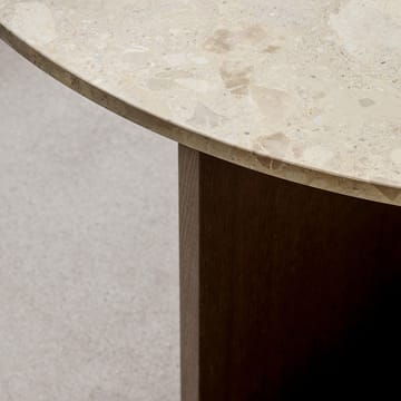 Tavolo da pranzo Androgyne - Sand stone, base in rovere tinto - Audo Copenhagen