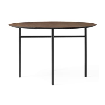 Tavolo quadrato Snaregade - Nero, rovere tinto scuro, Ø 120 cm - Audo Copenhagen