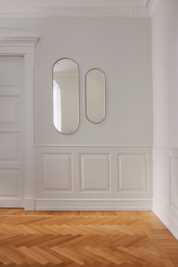 Specchio Angui ovale 78 cm - Grigio talpa - AYTM