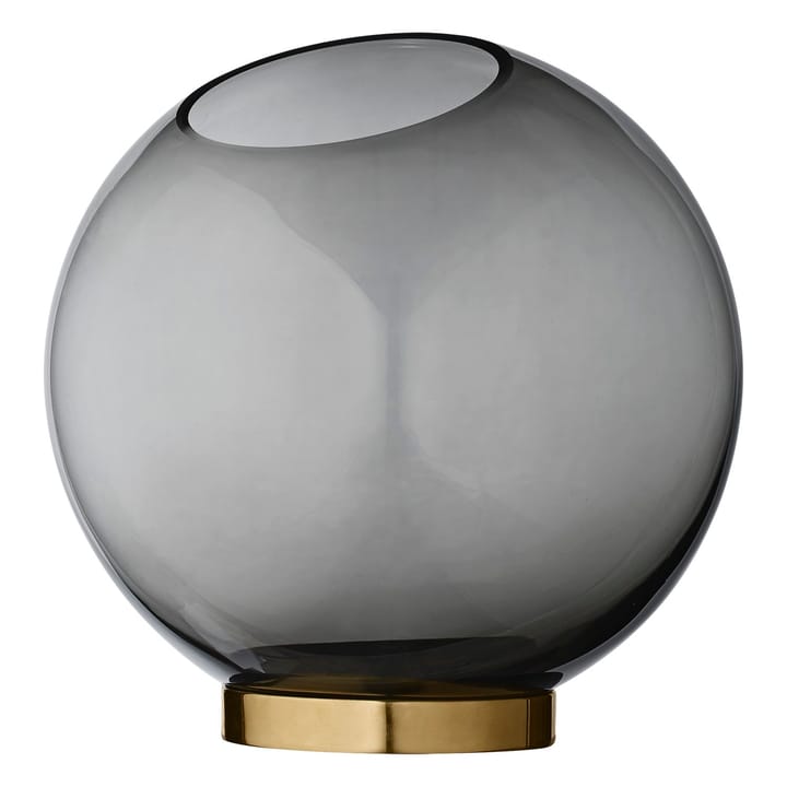 Vaso Globe grande - nero-ottone - AYTM