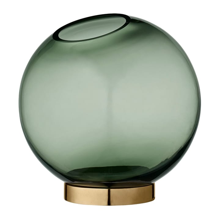 Vaso Globe medio, verde-ottone AYTM