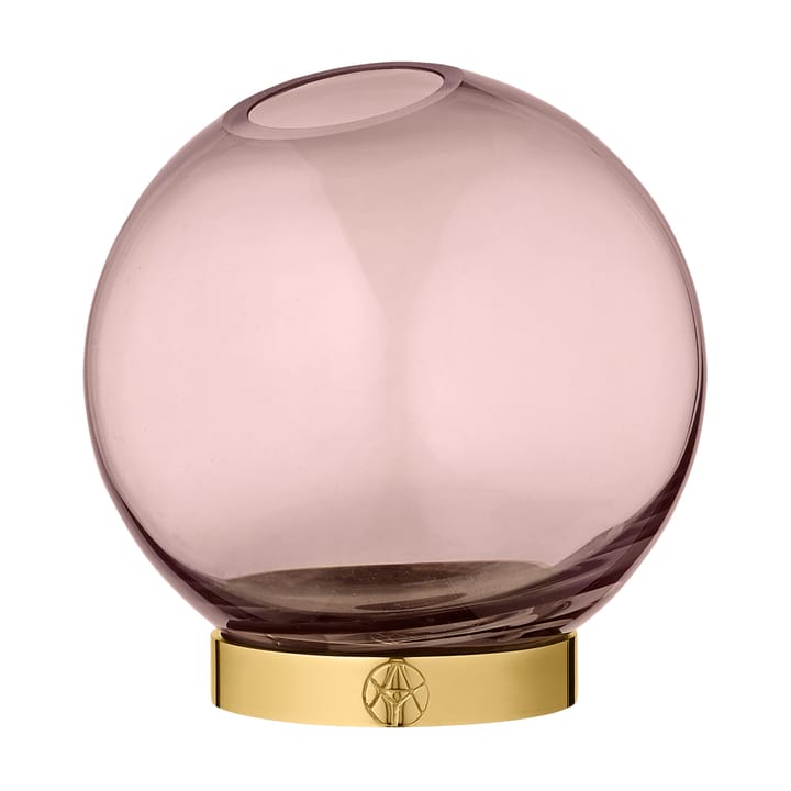 Vaso Globe piccolo, rosa-ottone AYTM