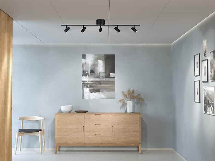 Binario da soffitto Cato 5, Nero opaco Belid