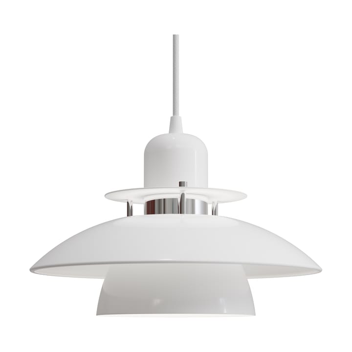 Lampada a sospensione Primus IV Ø28 cm - Bianco opaco-cromo - Belid