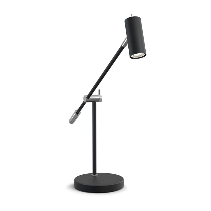 Lampada da tavolo Cato, 48,5 cm - Nero opaco-argento - Belid