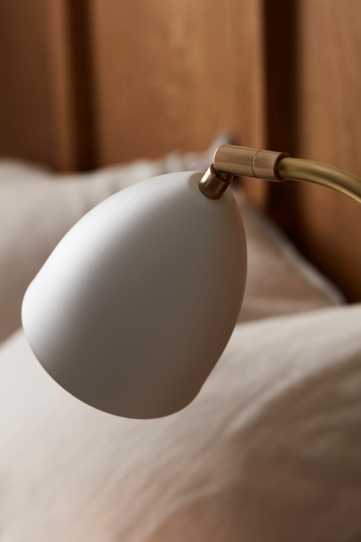 Lampada da tavolo Deluxe, bianco, ottone Belid