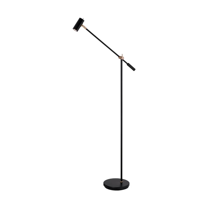 Lampada da terra Cato 134 cm, Nero opaco-ottone Belid