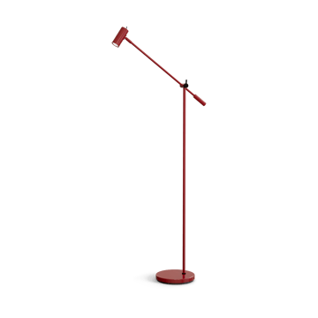 Lampada da terra Cato 134 cm - Rosso rubino lucido-nero opaco - Belid