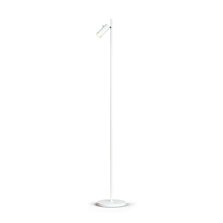 Lampada da terra Cato Slim singola - Bianco opaco-LED - Belid