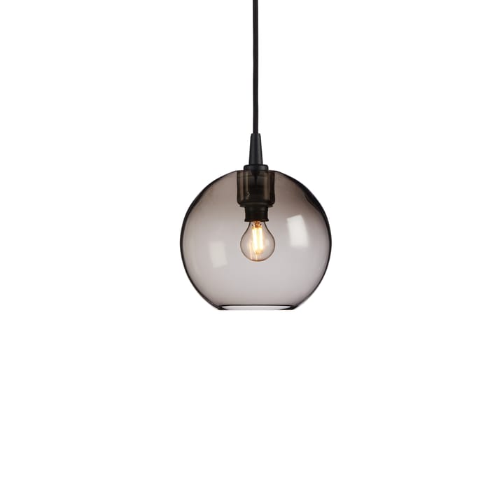 Lampadario Gloria Ø 19 cm - Nero-vetro fumé - Belid