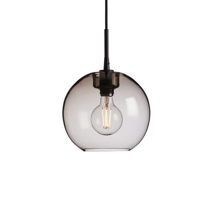 Lampadario Gloria Ø 26 cm - Nero-vetro fumé - Belid