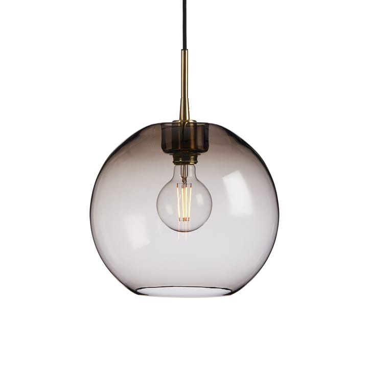 Lampadario Gloria Ø 32 cm - ottone-vetro fumé - Belid