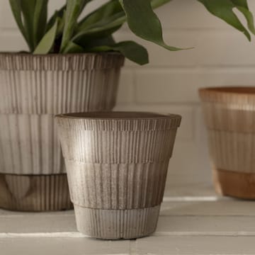 Vaso Atlas raw - Grigio, Ø14 cm - Bergs Potter