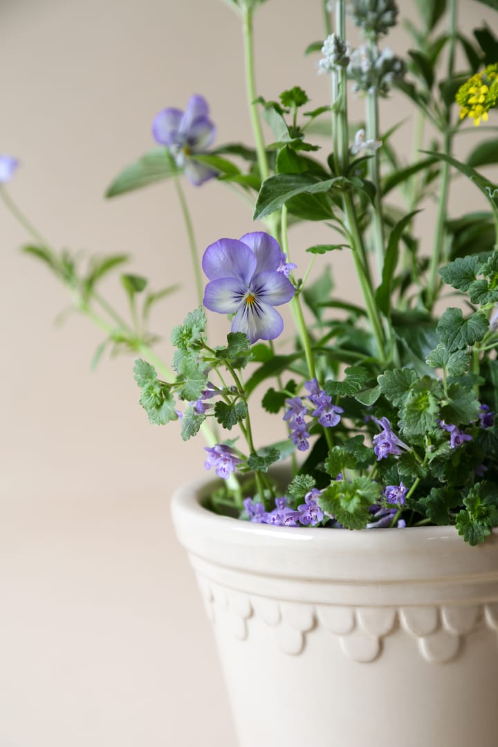 Vaso da fiori Copenhagen smaltato Ø 10 cm, Sand Stone Bergs Potter