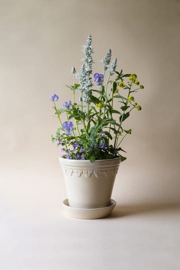 Vaso da fiori Copenhagen smaltato Ø 10 cm - Sand Stone - Bergs Potter