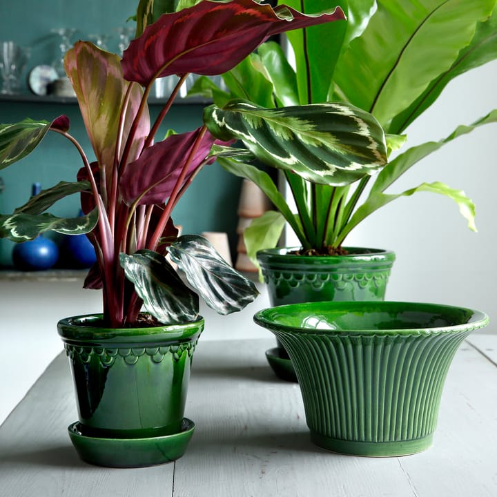 Vaso da fiori Copenhagen smaltato Ø 16 cm, Verde Bergs Potter