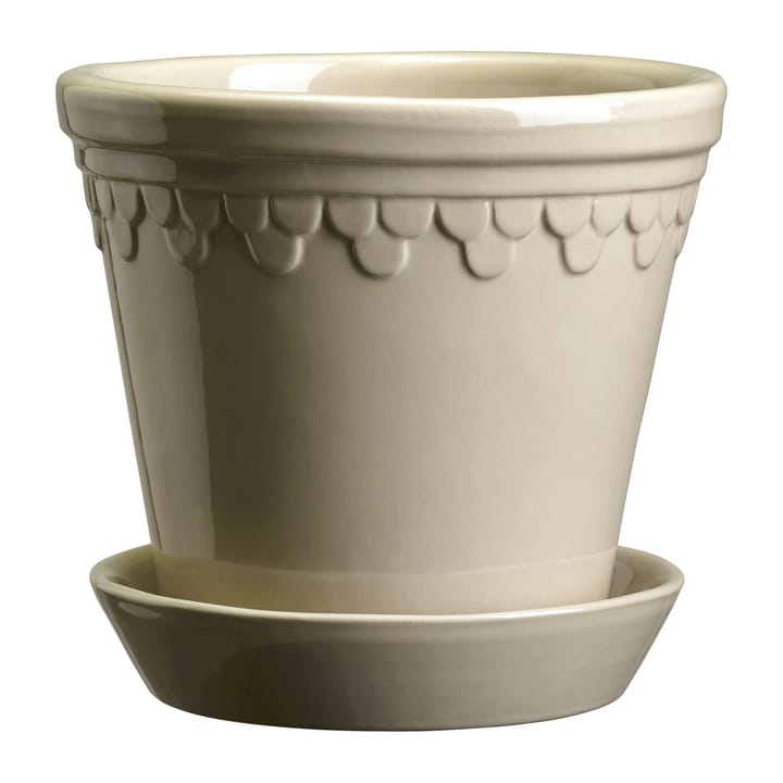 Vaso da fiori Copenhagen smaltato Ø 25 cm - Sand Stone - Bergs Potter