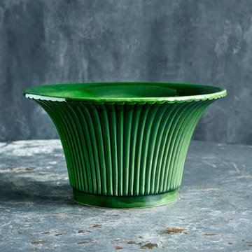 Vaso da fiori Daisy smaltato Ø 25 cm - Verde - Bergs Potter