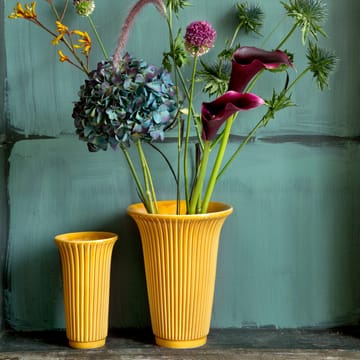 Vaso Daisy smaltato Ø 12 cm - Giallo - Bergs Potter