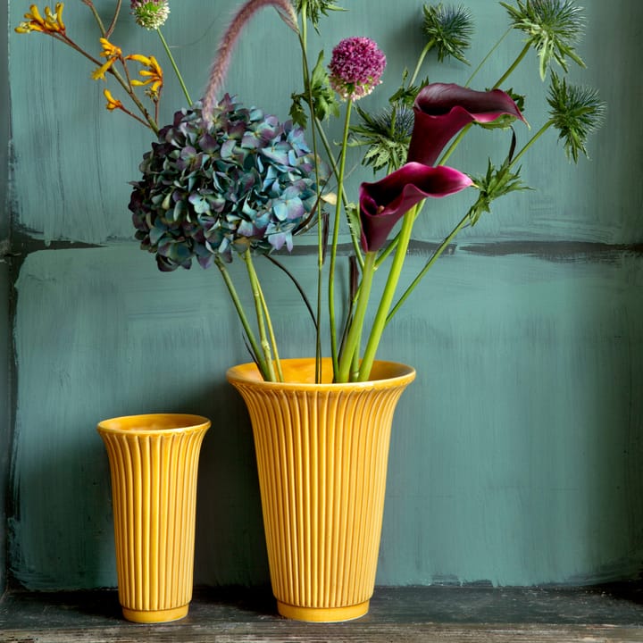 Vaso Daisy smaltato Ø 12 cm, Giallo Bergs Potter