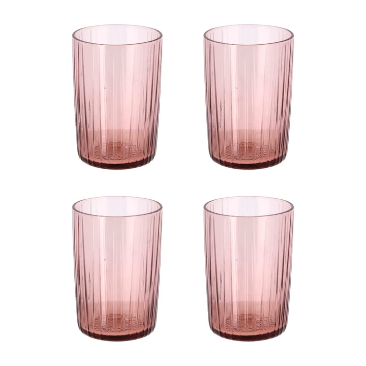 Bicchiere per acqua 28 cl Kusintha, confezione da 4 - Rosa - Bitz