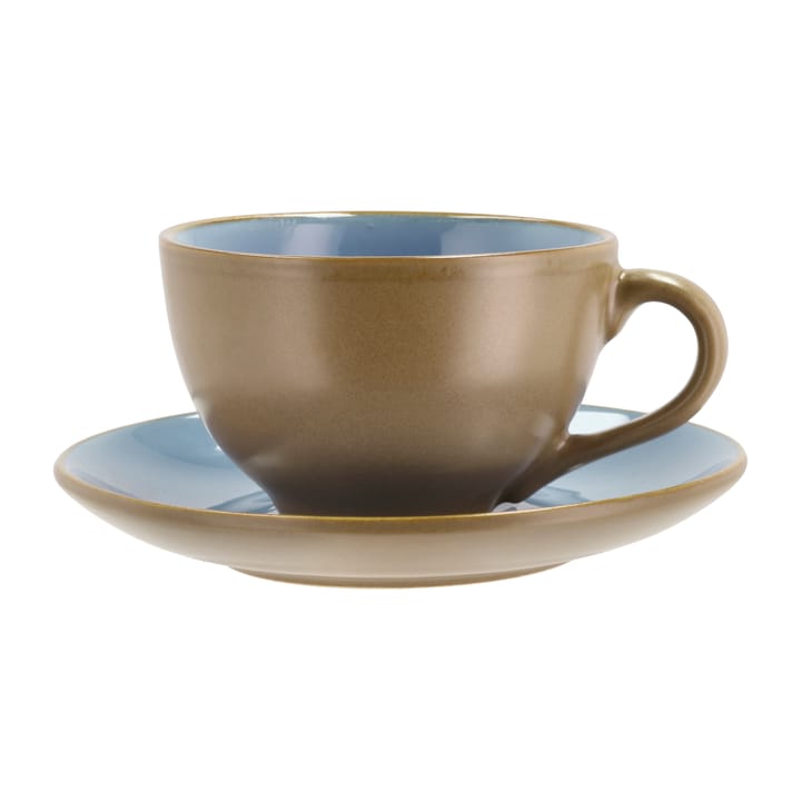 Tazza con piattino Bitz 24 cl opaca - Wood-ocean - Bitz