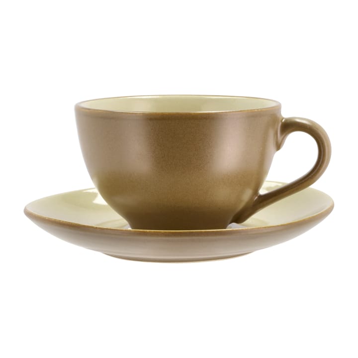 Tazza con piattino Bitz 24 cl opaca - Wood-sand - Bitz