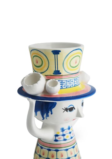 Vaso Lady with hat H20,5 cm - Blu - Bjørn Wiinblad